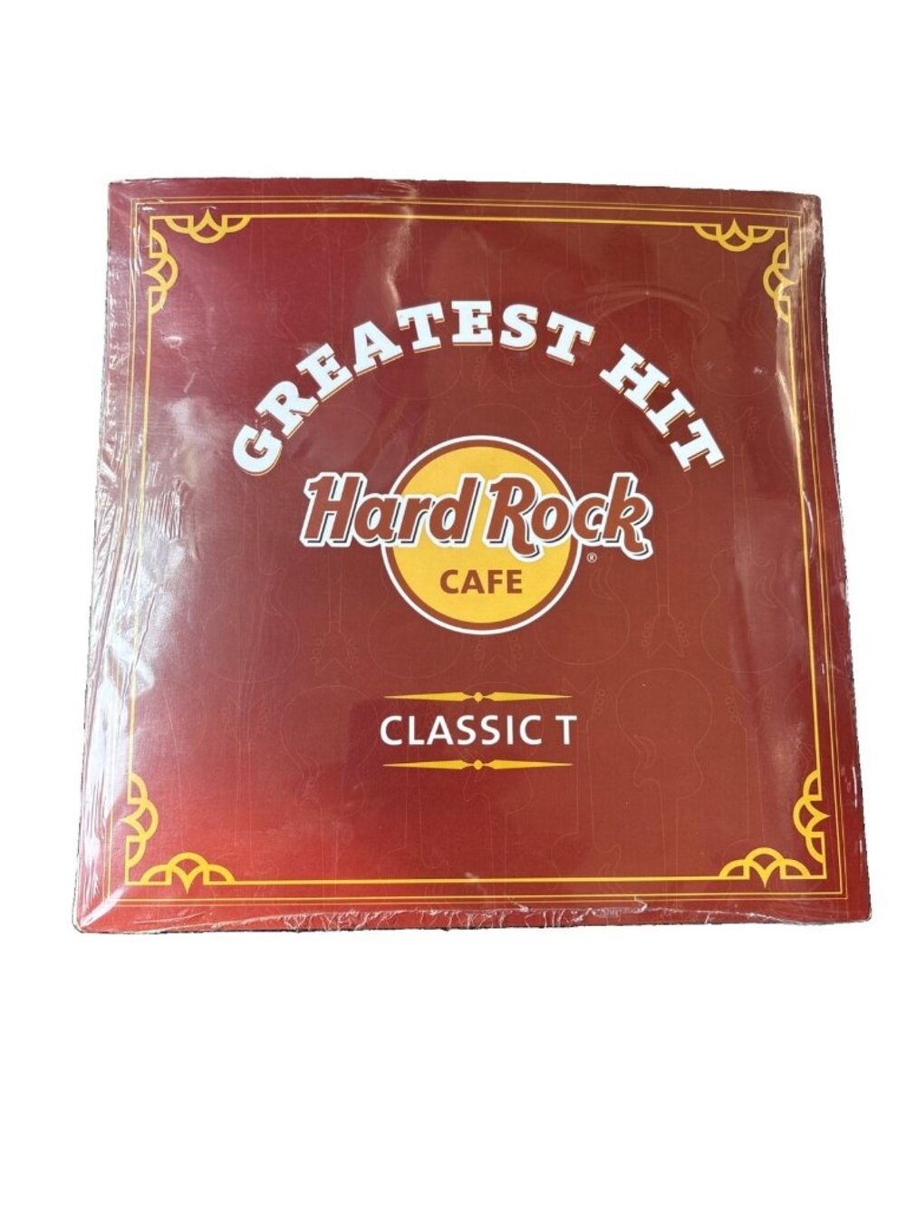Hard Rock Cafe Greatest Hit LDS Album Classic White Large T Shirt NEW